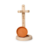 Wooden Toilet Brush w/ Stand