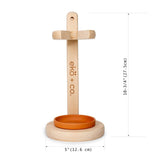 Wooden Toilet Brush w/ Stand
